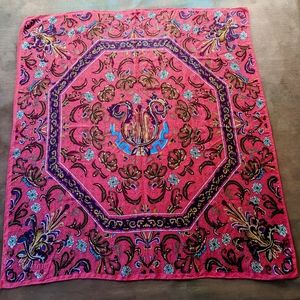 Georgiou Silk Scarf Square Red